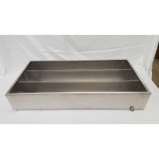 Maple Syrup Evaporator Pan 48x24x9.4 Inch Stainless Steel Maple Syrup  Boiling Pan with Valve and Thermometer and Divided Pan